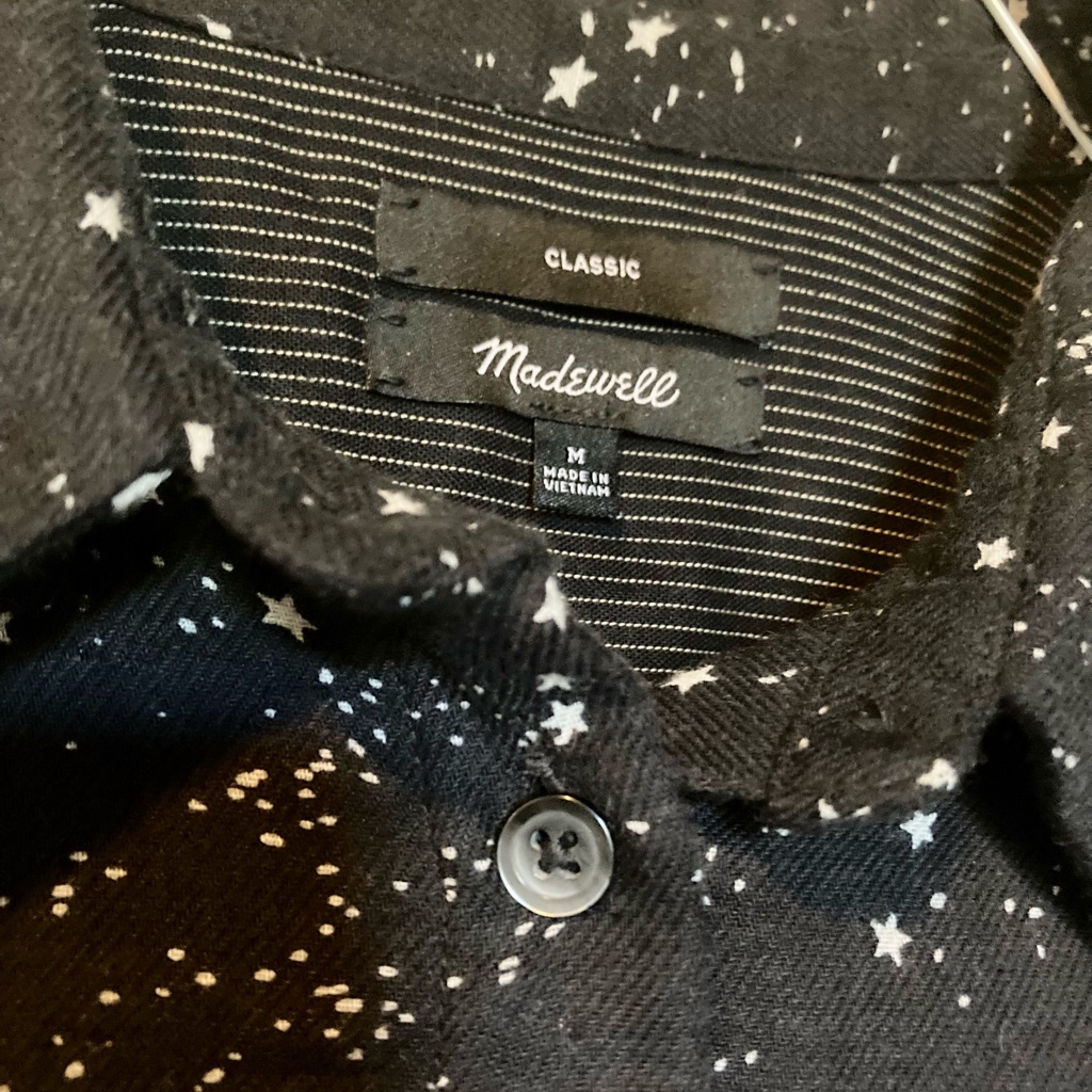 Star Pattern Button Up